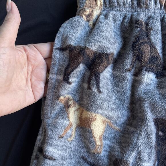 Cuddl Duds Pajama Pants Womens Large Fleece Dog Print Lounge Sleepwear Pockets - Picture 4 of 8